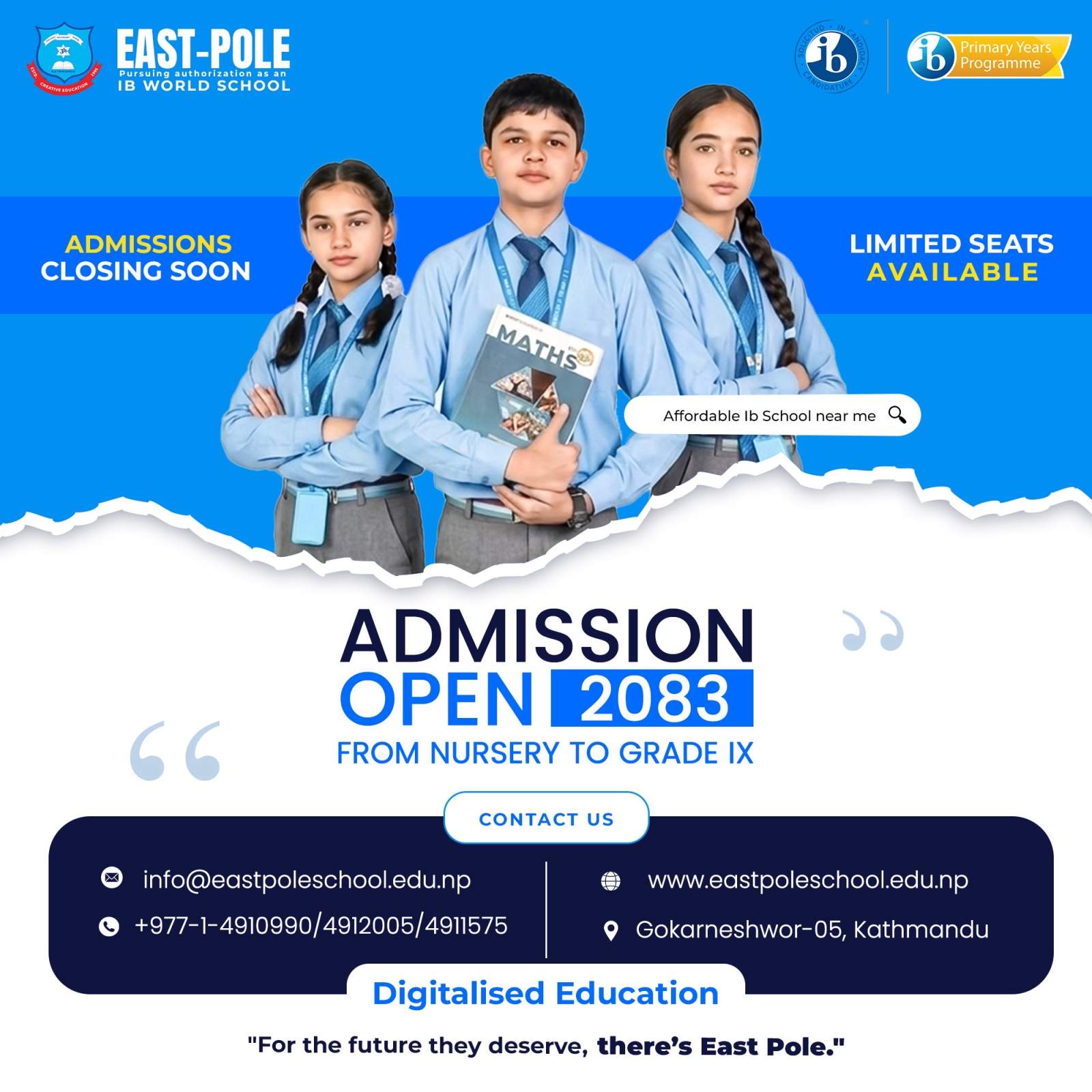 Admission Open 2083